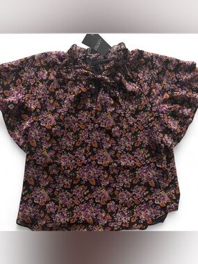 NWT Lauren Ralph Lauren VANETT-SHORT SLEEVE-BLOUSE